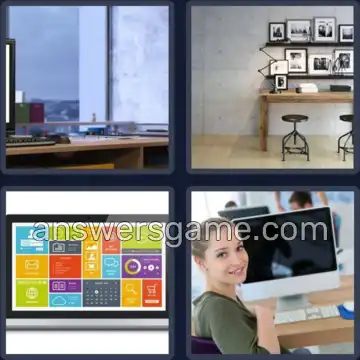 4 Images 1 Mot 6 lettres BUREAU