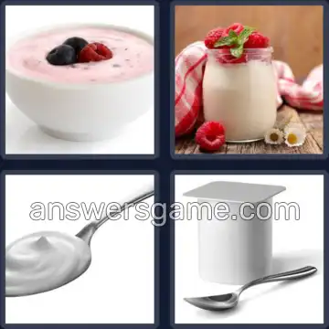 4 Images 1 Mot 6 lettres YAOURT