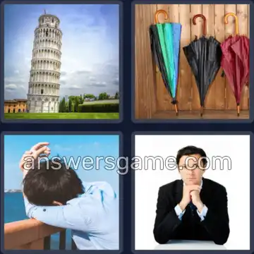 4 Images 1 Mot 6 lettres PENCHE