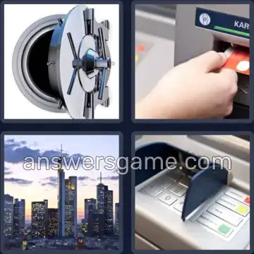 4 Images 1 Mot 6 lettres BANQUE