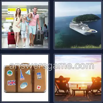 4 Images 1 Mot 6 lettres VOYAGE