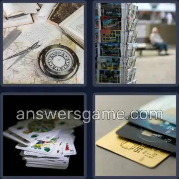 4 Images 1 Mot 6 lettres CARTES