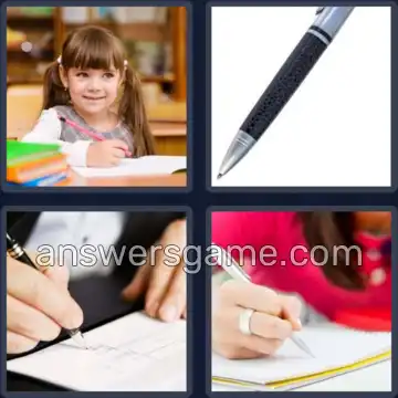 4 Images 1 Mot 6 lettres ECRIRE