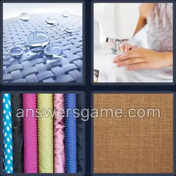 4 Images 1 Mot 6 lettres TISSUS