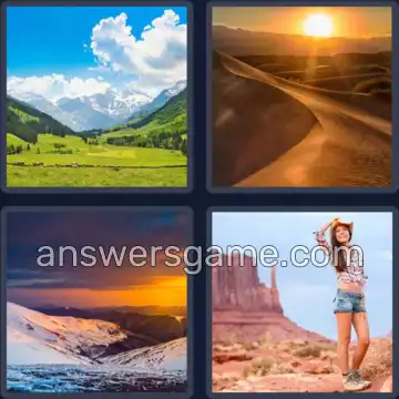 4 Images 1 Mot 6 lettres VALLEE