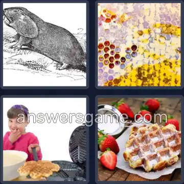 4 Images 1 Mot 6 lettres GAUFRE
