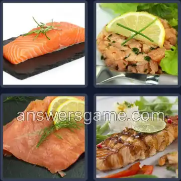 4 Images 1 Mot 6 lettres SAUMON