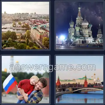 4 Images 1 Mot 6 lettres MOSCOU