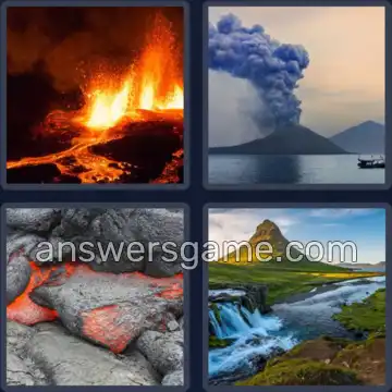 4 Images 1 Mot 6 lettres VOLCAN