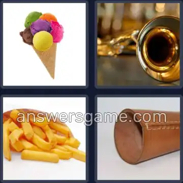 4 Images 1 Mot 6 lettres CORNET