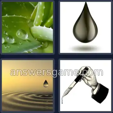 4 Images 1 Mot 6 lettres GOUTTE