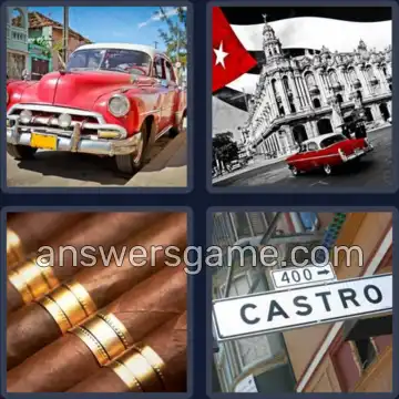 4 Images 1 Mot 6 lettres CUBAIN