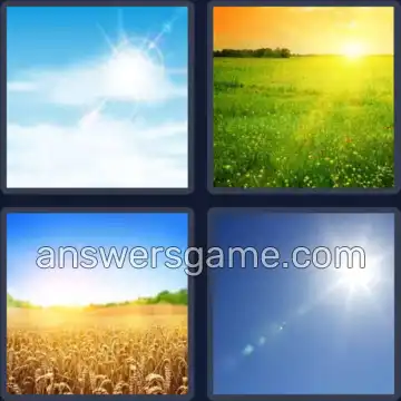 4 Images 1 Mot 6 lettres SOLEIL