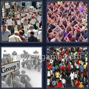 4 Images 1 Mot 6 lettres FOULES