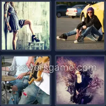 4 Images 1 Mot 6 lettres GRUNGE