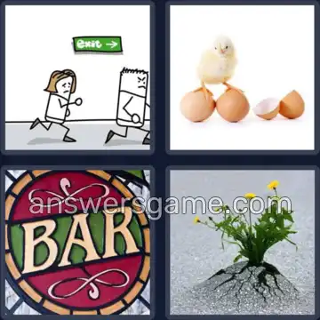 4 Images 1 Mot 6 lettres SORTIR