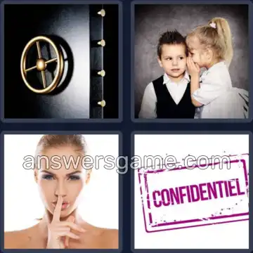 4 Images 1 Mot 6 lettres SECRET