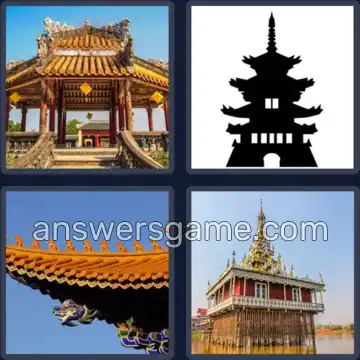 4 Images 1 Mot 6 lettres PAGODE