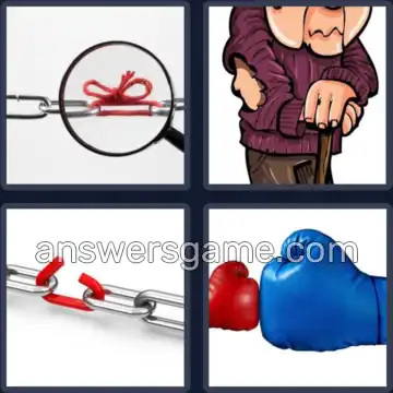 4 Images 1 Mot 6 lettres FAIBLE