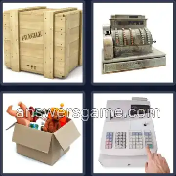 4 Images 1 Mot 6 lettres CAISSE