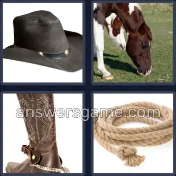 4 Images 1 Mot 6 lettres COWBOY