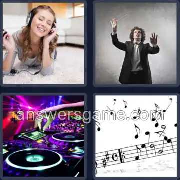 4 Images 1 Mot 7 lettres MUSIQUE