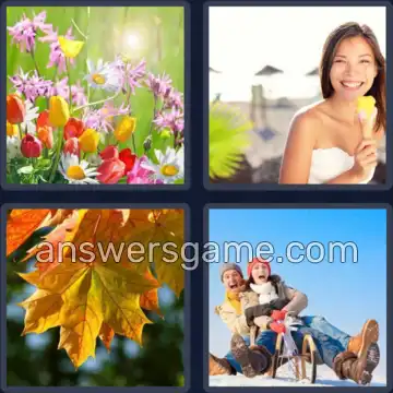4 Images 1 Mot 7 lettres SAISONS