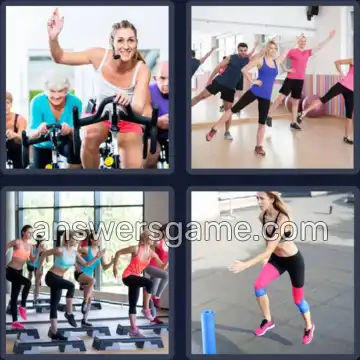 4 Images 1 Mot 7 lettres AEROBIC