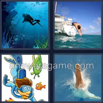 4 Images 1 Mot 7 lettres PLONGER