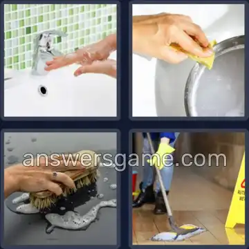 4 Images 1 Mot 7 lettres FROTTER