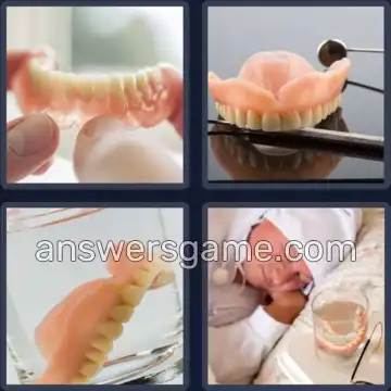4 Images 1 Mot 7 lettres DENTURE