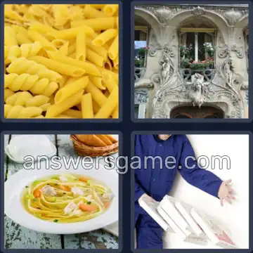 4 Images 1 Mot 7 lettres NOUILLE