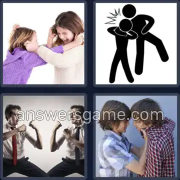 4 Images 1 Mot 7 lettres BAGARRE