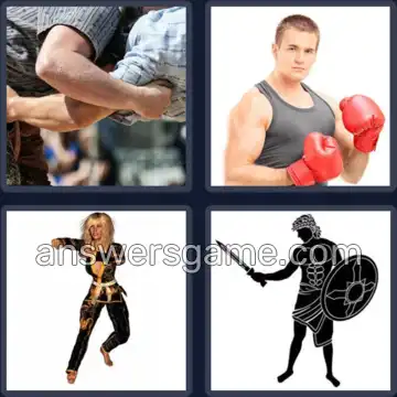 4 Images 1 Mot 7 lettres LUTTEUR