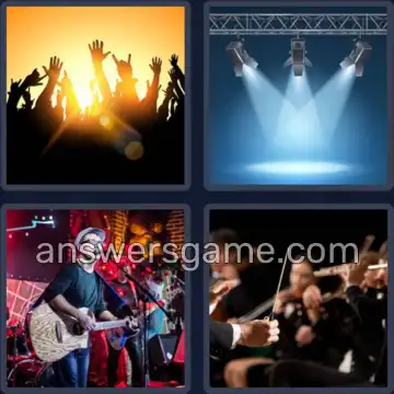 4 Images 1 Mot 7 lettres CONCERT