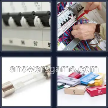 4 Images 1 Mot 7 lettres FUSIBLE