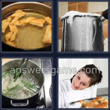 4 Images 1 Mot 7 lettres CUISSON