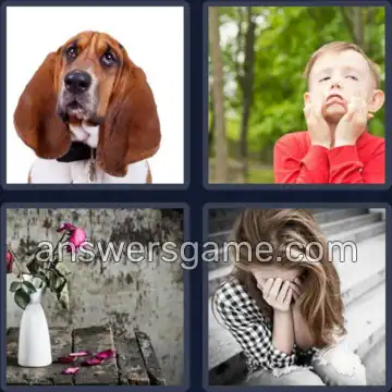 4 Images 1 Mot 7 lettres DEPRIME