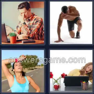 4 Images 1 Mot 7 lettres FATIGUE