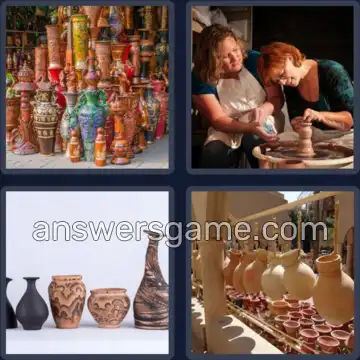4 Images 1 Mot 7 lettres POTERIE