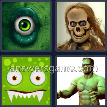 4 Images 1 Mot 7 lettres MONSTRE