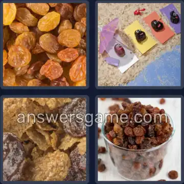 4 Images 1 Mot 7 lettres RAISINS