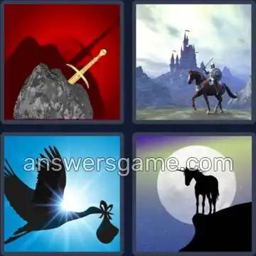 4 Images 1 Mot 7 lettres LEGENDE