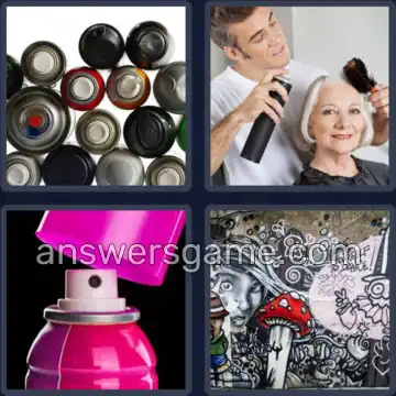 4 Images 1 Mot 7 lettres AEROSOL