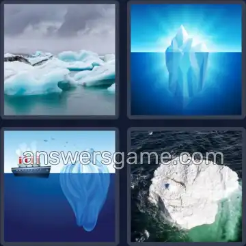 4 Images 1 Mot 7 lettres ICEBERG