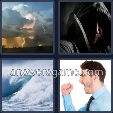 4 Images 1 Mot 7 lettres VIOLENT