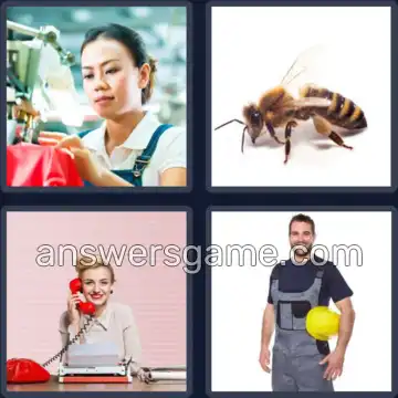 4 Images 1 Mot 7 lettres OUVRIER