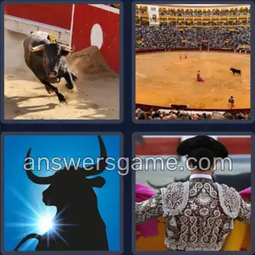 4 Images 1 Mot 7 lettres CORRIDA