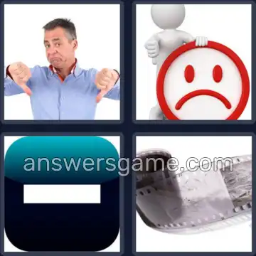 4 Images 1 Mot 7 lettres NEGATIF