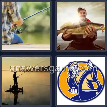 4 Images 1 Mot 7 lettres PECHEUR